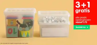 HEMA alle plastic opbergboxen aanbieding