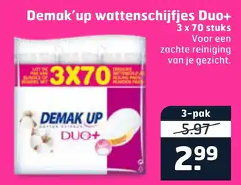 Trekpleister Demak'up wattenschijfjes Duo+ aanbieding