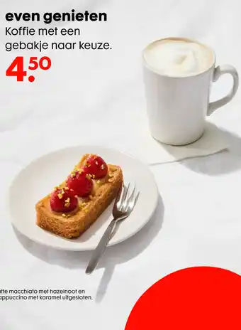 HEMA Koffie met een gebakje naar keuze. aanbieding