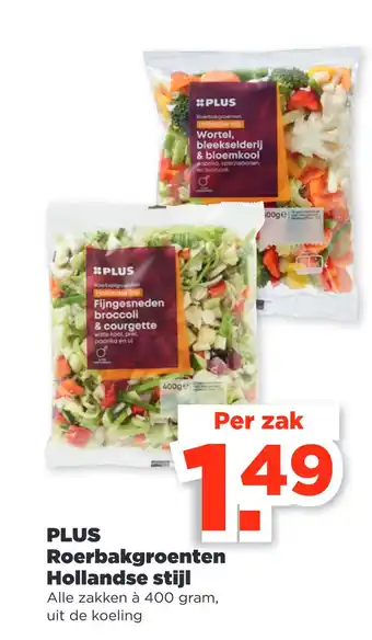 PLUS PLUS Roerbakgroenten Hollandse stiil aanbieding