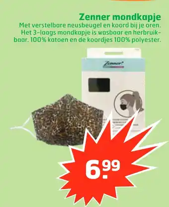 Trekpleister Zenner mondkapje aanbieding