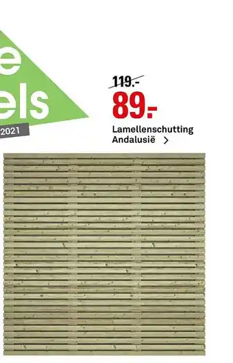 Karwei Lamellenschutting Andalusië aanbieding