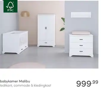 Baby & Tiener babykamer Malibu aanbieding