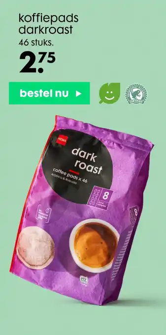 HEMA koffiepads darkroast aanbieding