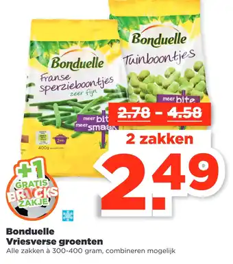 PLUS Bonduelle Vriesverse groenten aanbieding