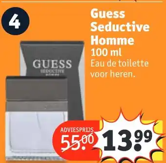 Kruidvat Guess seductive homme  100 ml aanbieding