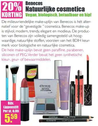 Gezond & Wel Benecos natuurlijke cosmetica aanbieding