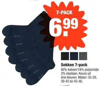 ALDI Sokken 7-pack aanbieding