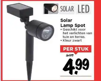 Vomar Voordeelmarkt Solar lamp spot aanbieding