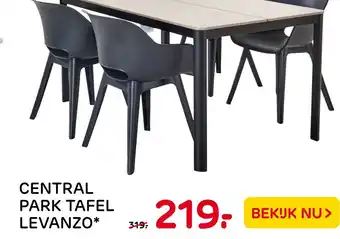 Praxis Central park tafel levanzo aanbieding