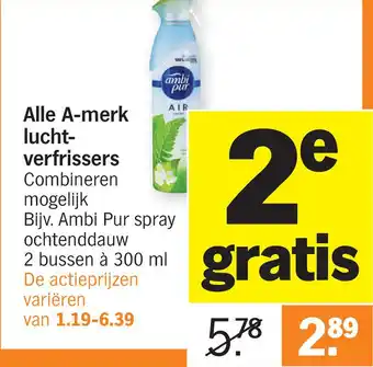 Albert Heijn Alle A-merk luchtverfrissers 300 ml aanbieding