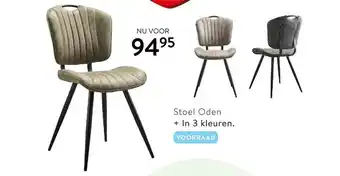 Profijt Meubel Stoel oden + in 3 kleuren aanbieding