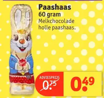 Kruidvat Paashaas 60 gram aanbieding