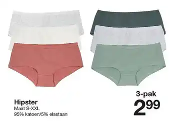 Zeeman Hipster maat s-xxl 95% katoen 5% elastaan aanbieding