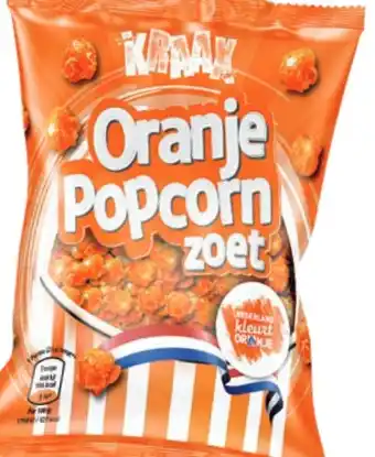 ALDI Kraax oranje popcorn zoet aanbieding