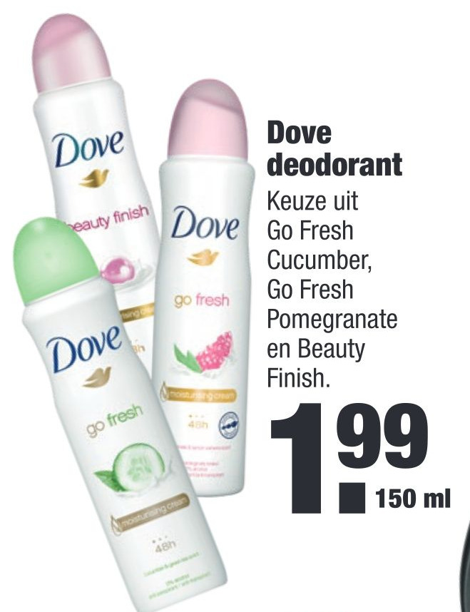 Dove deodorant aanbieding bij ALDI