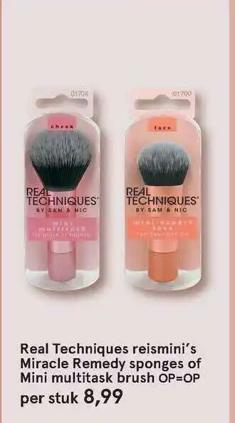 Etos Real techniques reismini's miracle remedy sponges of mini multitask brush aanbieding