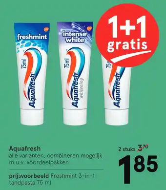 Etos Aquafresh 75 ml aanbieding