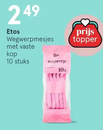 Etos Etos Wegwerpmesjes aanbieding