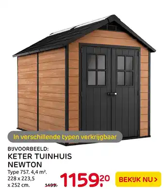 Praxis Keter Tuinhuis Newton aanbieding