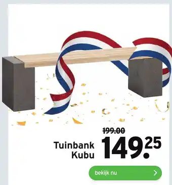 GAMMA Tuinbank Kubu aanbieding