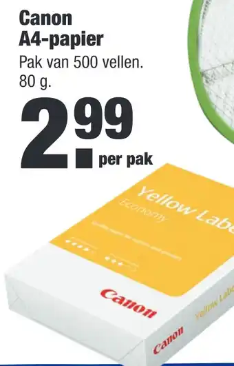 ALDI Canon A4-papier aanbieding