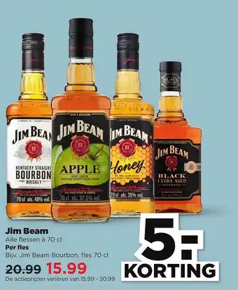 PLUS Jim Beam 5.- Korting aanbieding