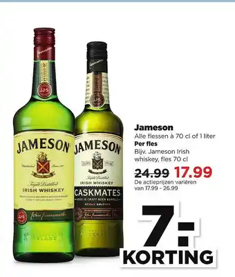 PLUS Jameson 7.- Korting aanbieding