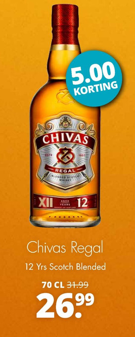 Mitra Chivas Regal 12 Yrs Scotch Blended aanbieding