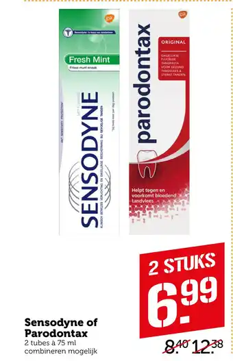 Coop Sensodyne of Parodontax aanbieding