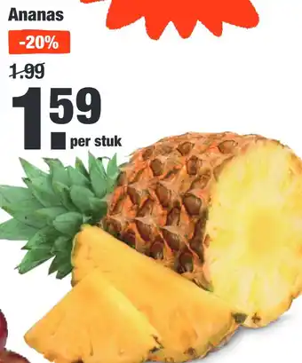 ALDI 1 Ananas aanbieding