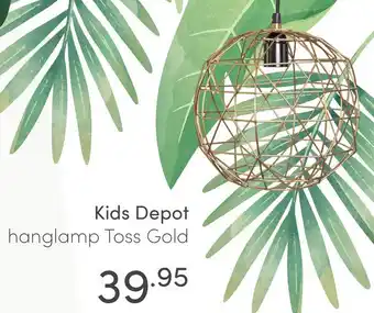 Baby & Tiener Kids Depot hanglamp Toss Gold aanbieding