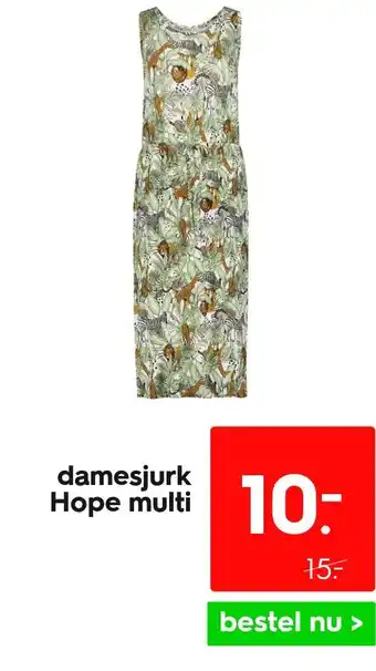 HEMA damesjurk Hope multi aanbieding