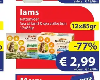 Die Grenze Lams Kattenvoer Sea of land & sea collection 12 x 85 gram aanbieding