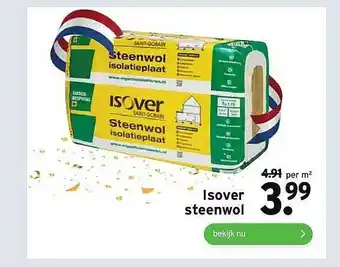 GAMMA Isover Steenwol aanbieding