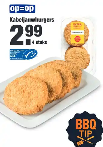 ALDI Kabeljauwburgers aanbieding