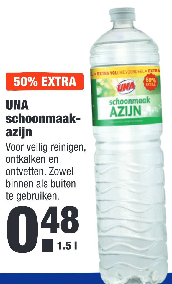 UNA schoonmaak azijn aanbieding bij ALDI UNA schoonmaak azijn aanbieding bij ALDI