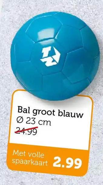 Coop Bal groot blauw 27 aanbieding