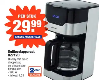 ALDI Koffiezetapparaat KZ712D aanbieding