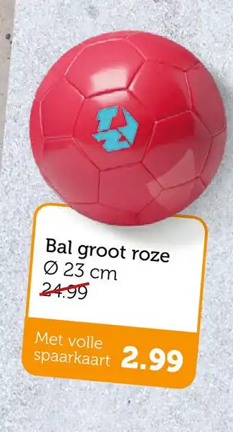 Coop Bal groot roze aanbieding