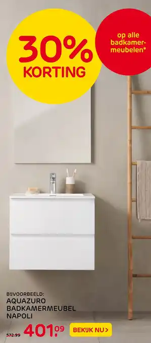 Praxis Aquazuro Badkamermeubel Napoli aanbieding