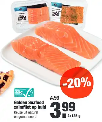 ALDI Golden Seafood zalmfilet op huid aanbieding