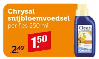 Coop Chrysal snijbloemvoedsel aanbieding