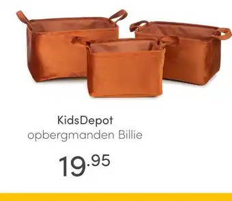 Baby & Tiener KidsDepot opbergmanden Billie aanbieding