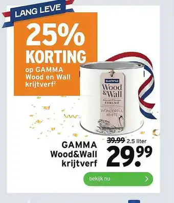 GAMMA Gamma Wood&Wall Krijtverf aanbieding