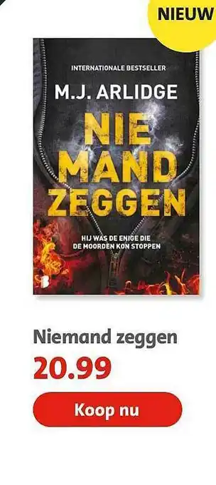 Bruna Niemand Zeggen aanbieding