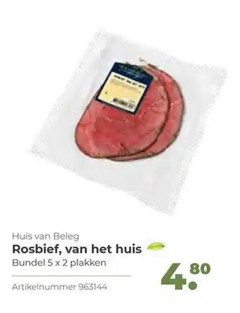 Bidfood Rosbief, van het huis aanbieding