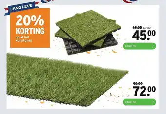 GAMMA Op Al Het Kunstgras aanbieding