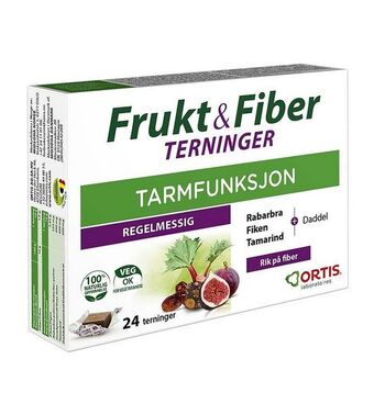 Life Ortis frukt & fiber tyggetabletter tilbud
