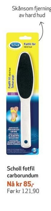 Apotek 1 Scholl fotfil carborundum tilbud